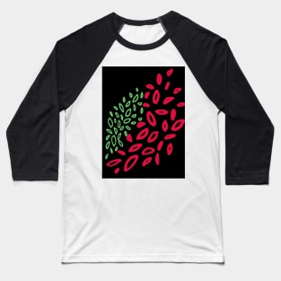 leaf pattern Baseball T-Shirt